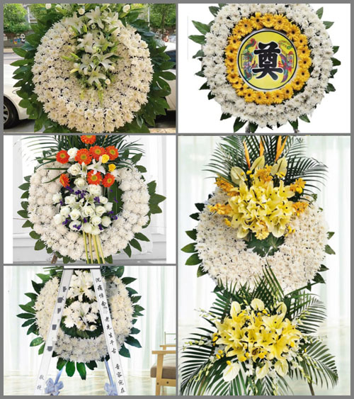 山东青岛黄岛区大场镇大石河口村花圈速递